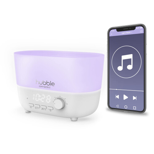 Mist 5-in-1 Smart Humidifier for Baby with Aroma Diffuser, Bluetooth Speaker, 7 Colour Night Light, LED Digital Clock, 1