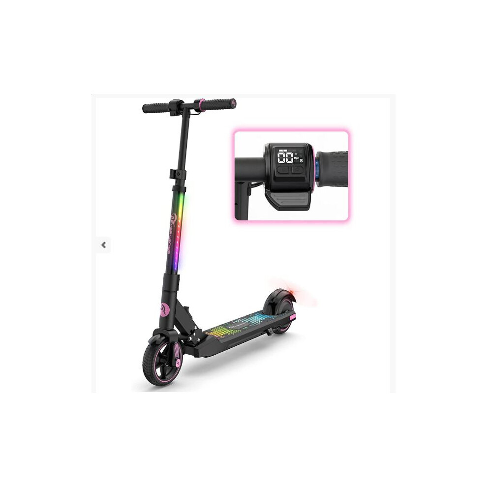 Electric Scooter,EV06C , 6.5''Foldable Electric Scooter For Kids, Pink