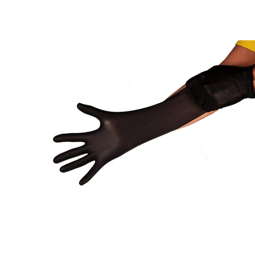 Black Mamba Nitrile Workshop Gloves - Box of 100 - Size: L 2