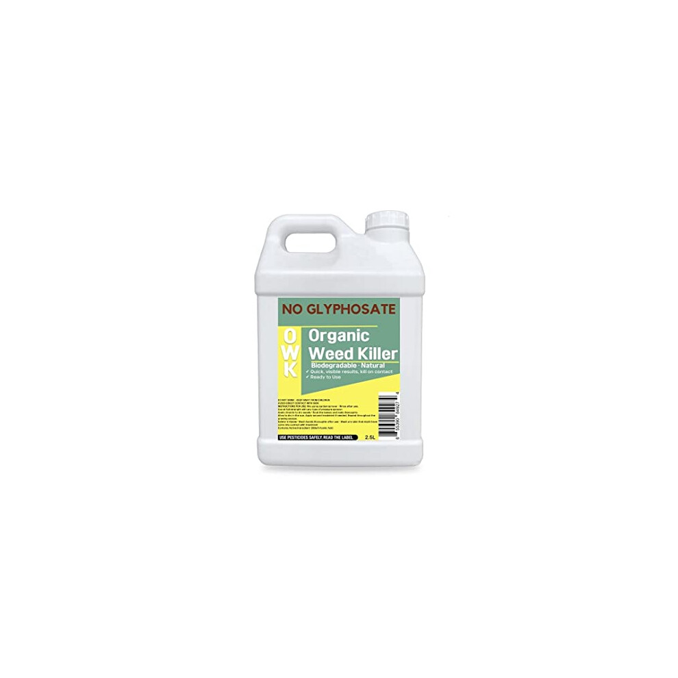 Organic Weed Killer - Glyphosate FREE - Biodegradable | Pet Safe | Wild Life Friendly | Natural Ready To Use 2.5L