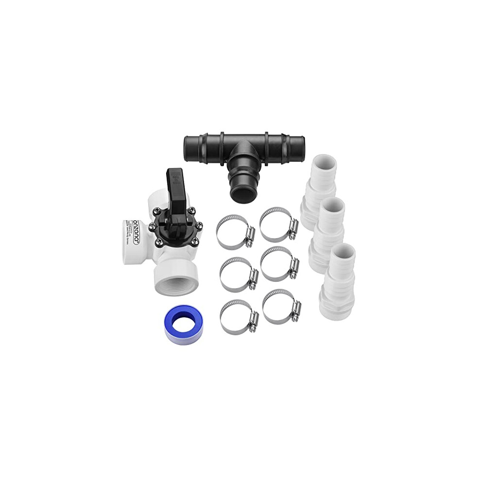 MONZANA Solar Pool Heating Regulation Kit | Complete 12-Piece Bypass Set for Water Flow Control & Heater Valve