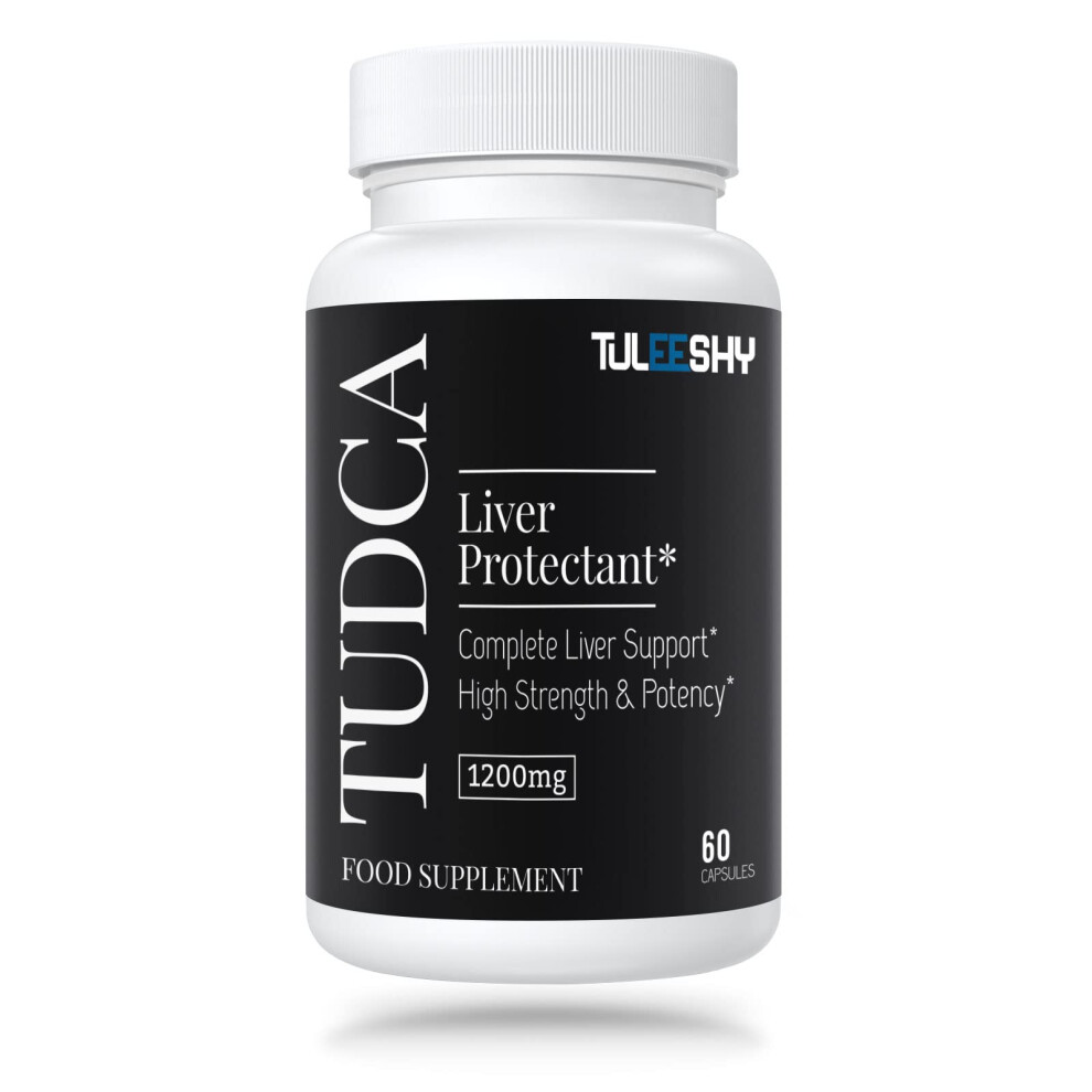 Tuleeshy 1200Mg Tudca Supplement | 60 Capsules | Tauroursodeoxycholic Acid - Tudca Bile Salts For Liver And Digestion, Non-Animal