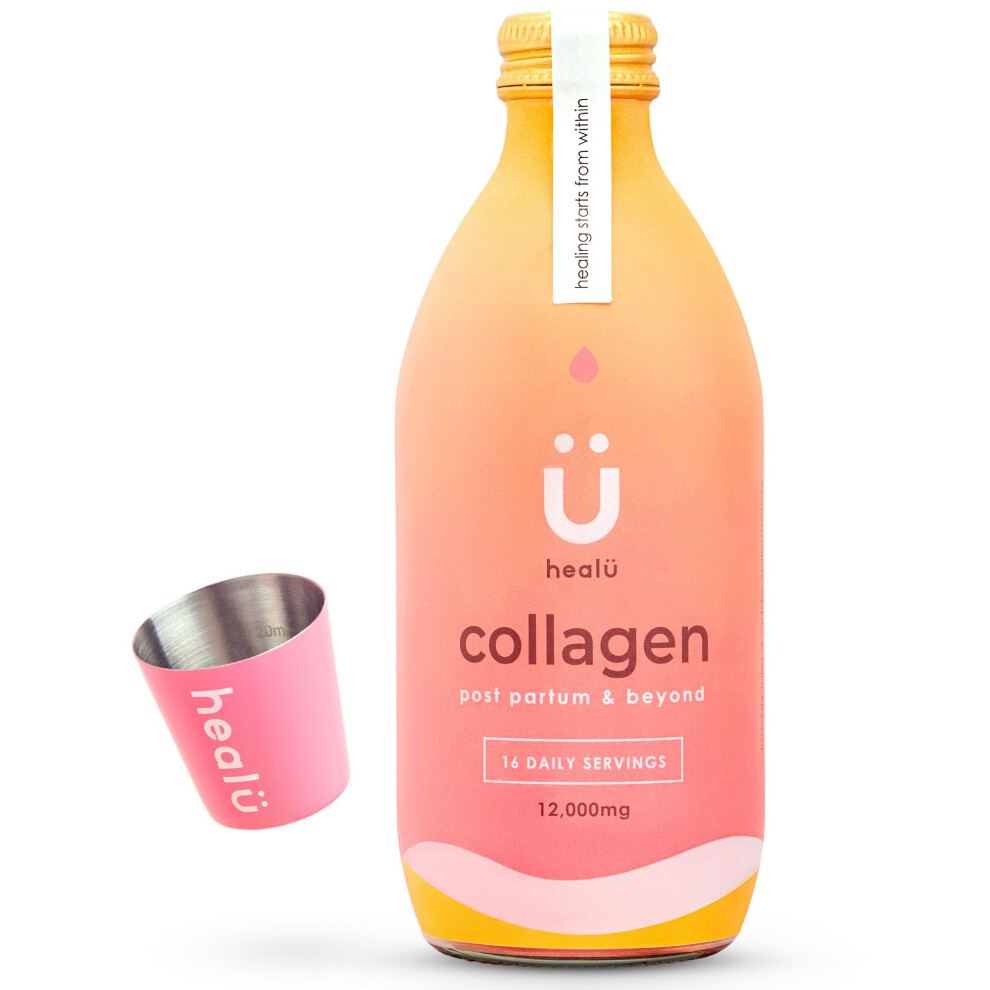 Healu Collagen Supplements For Women, Highest-Dose 12000Mg Liquid Collagen Peptides, Bovine Collagen, Hair, Skin & Nail Growth