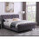 MN Furniture Houston Flat Velvet Double Bed Available in Grey Color 4