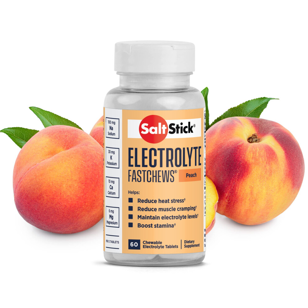 FastChews Electrolytes - 60 Chewable Electrolyte Tablets - Salt Tablets for Running, Fast Hydration, Leg Cramps Relief, 