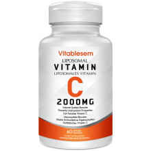 Liposomal Vitamin C Capsules 2000mg - High Strength Gluten Free & Ascorbic Acid - Immune Support Antioxidant Supplement