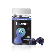 Kids Immunity Gummies - 7 in 1, Elderberry Gummies, No Added Sugar, No Sweeteners, Vitamins C, D and Zinc, Wild Berry