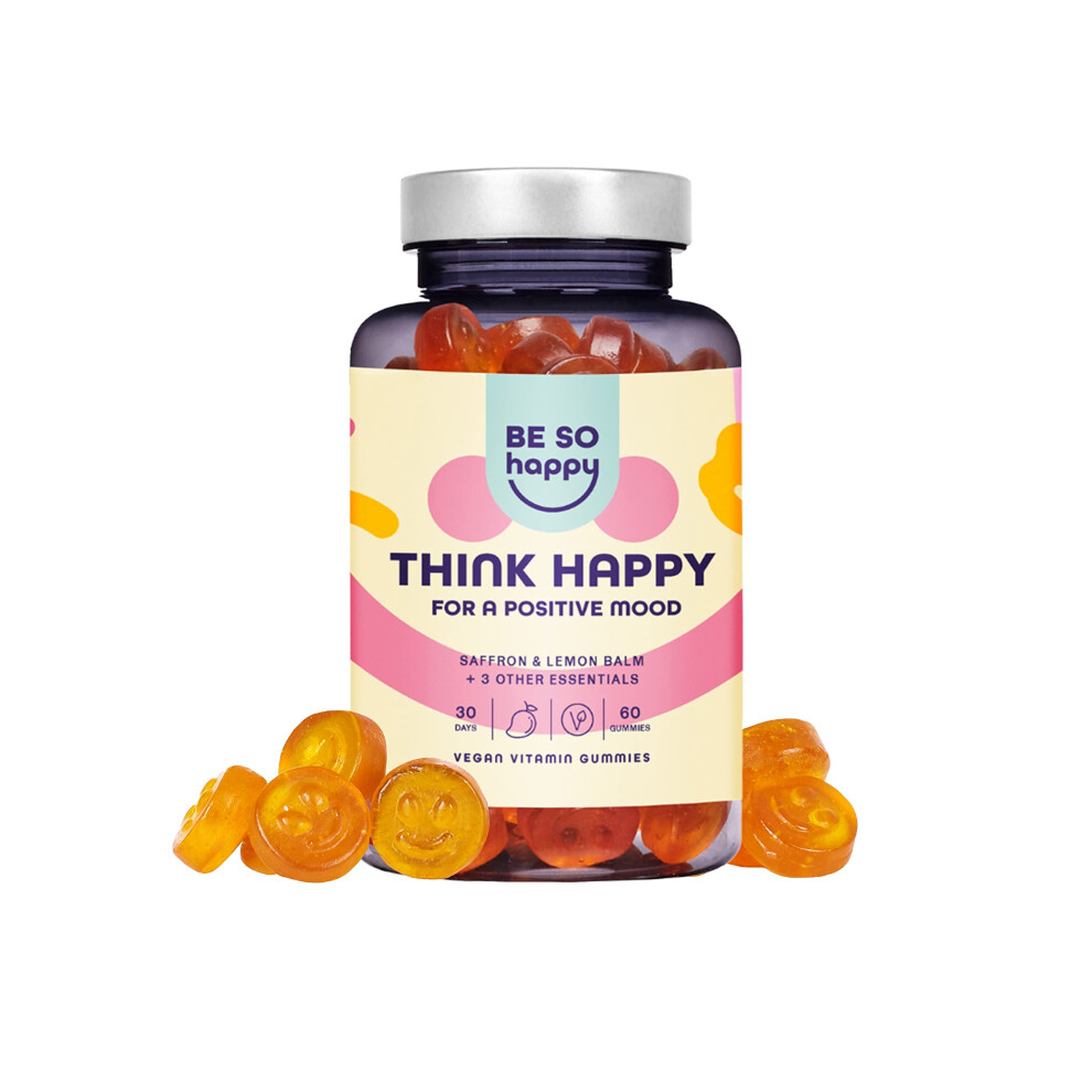 Be So Happy Gummies For Stress | With Saffron, Lemon Balm, Chamomile And Vitamin B6 | For A Positive Mood And Tranquility | 60