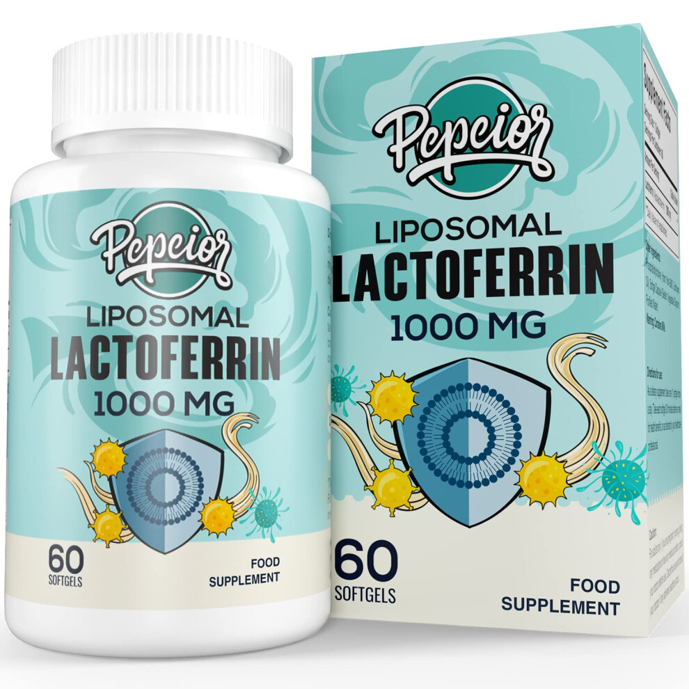 Liposomal Lactoferrin 1000 mg - Maximized Lactoferrin - A Component in Colostrum - for Iron Absorption & Immune Function