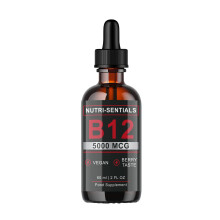Vitamin B-12 Liquid Drops - 5000 mcg Methylcobalamin High Strength Supplement, for Increasing Metabolism, Immunity,