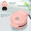 Mini Waffle Maker, 550W Waffle Iron, Ready Indicator Light, Non Stick Coating, Cool Touch Handle, Compact Size, Pink 6