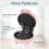 Mini Waffle Maker, 550W Waffle Iron, Ready Indicator Light, Non Stick Coating, Cool Touch Handle, Compact Size, Pink 4