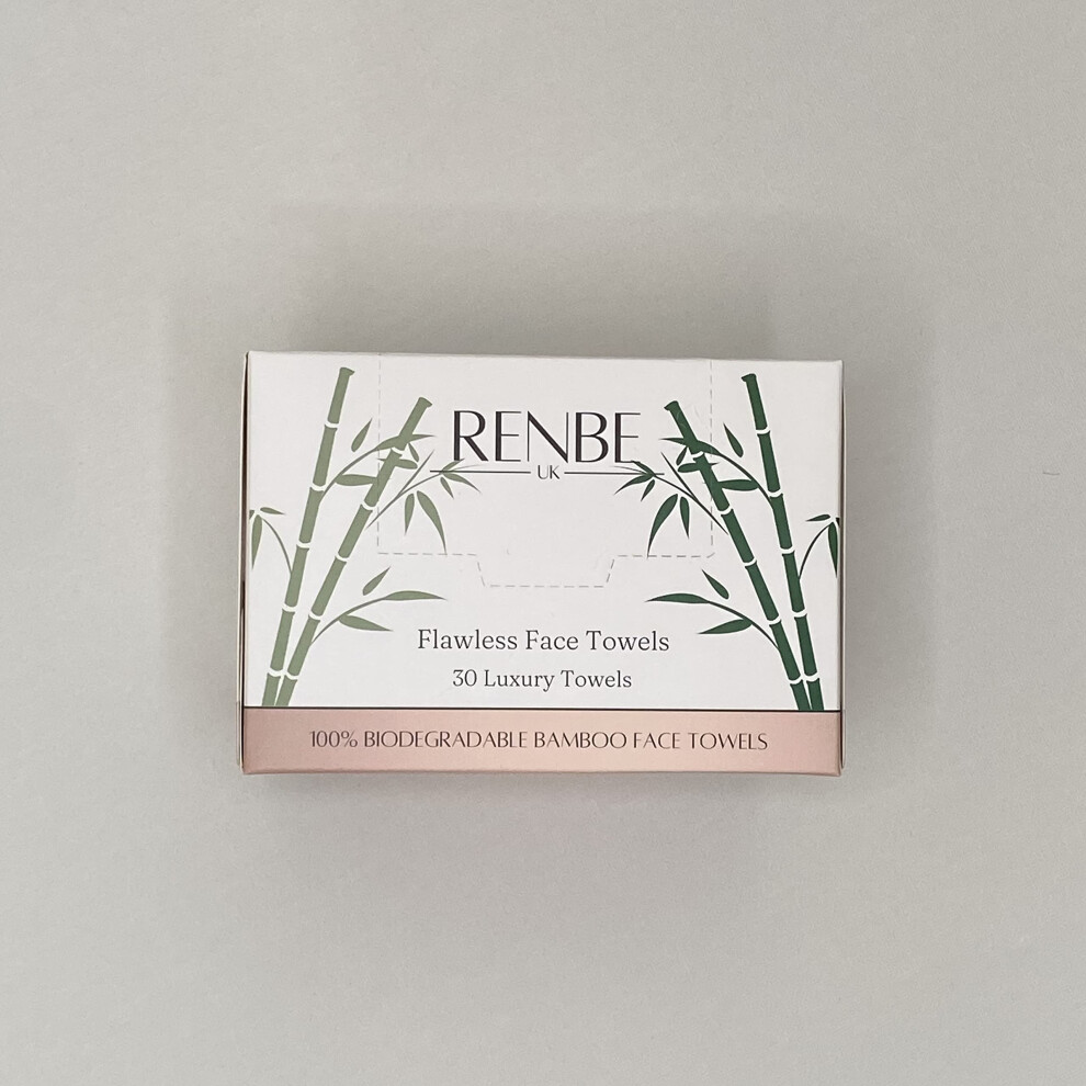 Flawless Face Towels | Biodegradable, Bamboo & Disposable Dry Face Towel | Makeup & Skincare Remover | Soft & Gentle For