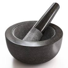 Large Granite Pestle and Mortar - Classic Grinder And Mixer - Ideal For Your Herbs - Spices - Cooking - Essential