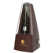 Mechanical Metronome with accent bell, classic shape, accurate beat, multiple beat modes, suitable for guitar piano