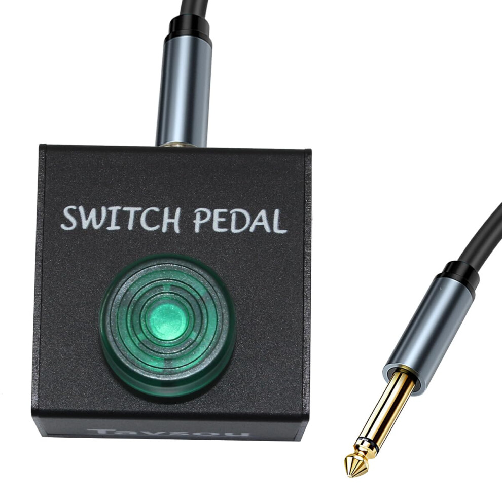 Tap Switch Pedal for Guitar Effect Pedal Footswitch With TS Cable (Latch Tap Switch) 