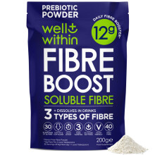 12g Soluble Fibre Supplement, 40% NHS Daily Fibre Intake, 3in1 Fibre Powder : Inulin FOS (Fructooligosaccharides) Acacia
