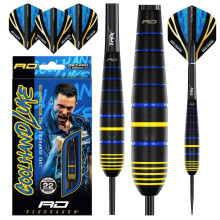 Luke Humphries World Champion 22G Brass Steeltip Darts Set with flights and Shafts (Stems)