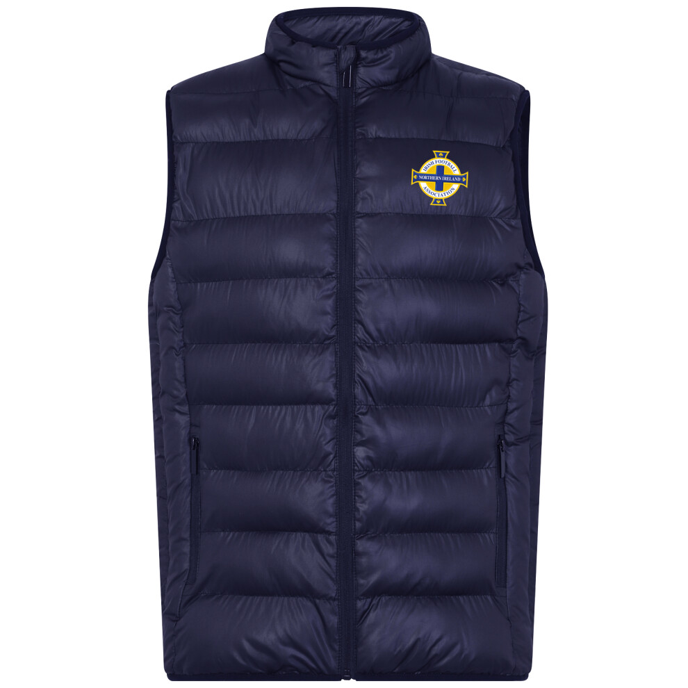 (2XL) Northern Ireland Mens Gilet Jacket Body Warmer Padded OFFICIAL Football Gift