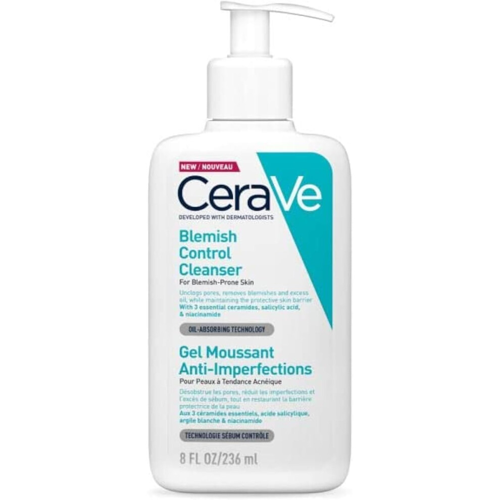 CeraVe Blemish Control Face Cleanser With 2% Salicylic Acid & Niacinamide Blemish-Prone Skin 236ml