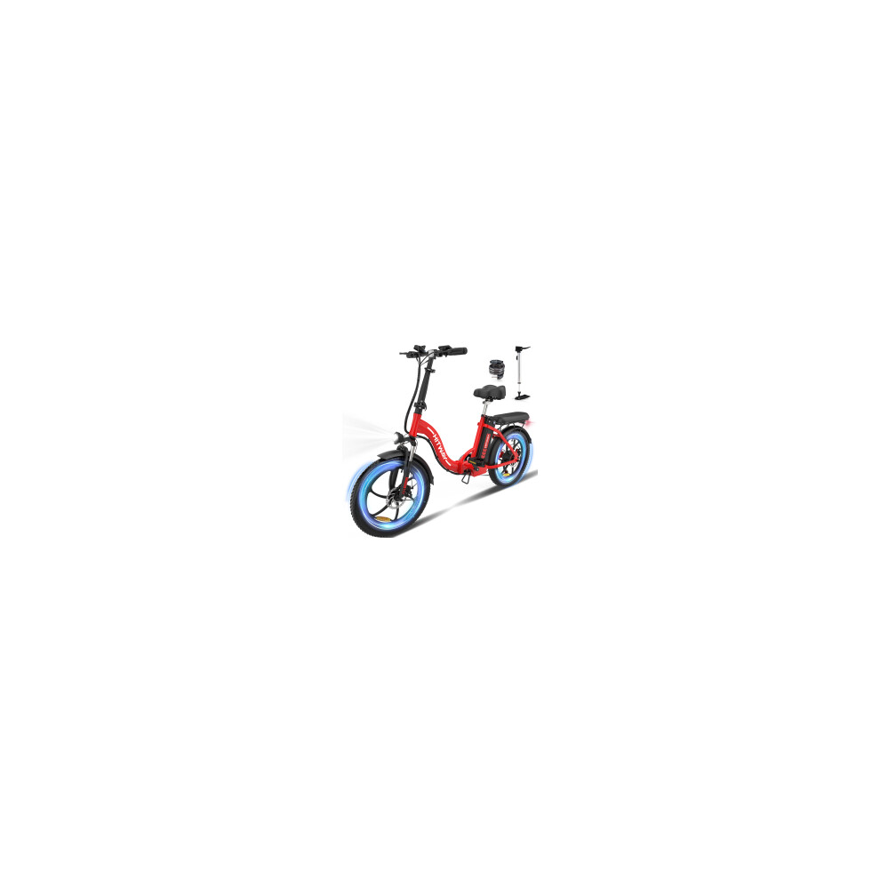 (Red) HITWAY Bk6s Electric Bike 20 Ebikes up 90KM