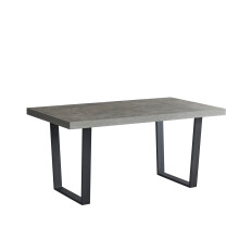 (160cm x 90cm, Concrete Effect) Elegance MDF Dining Tables/ Benches/ Table & Benches Set