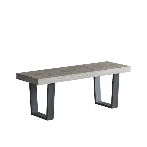 (160cm x 90cm, Concrete Effect) Elegance MDF Dining Tables/ Benches/ Table & Benches Set 2