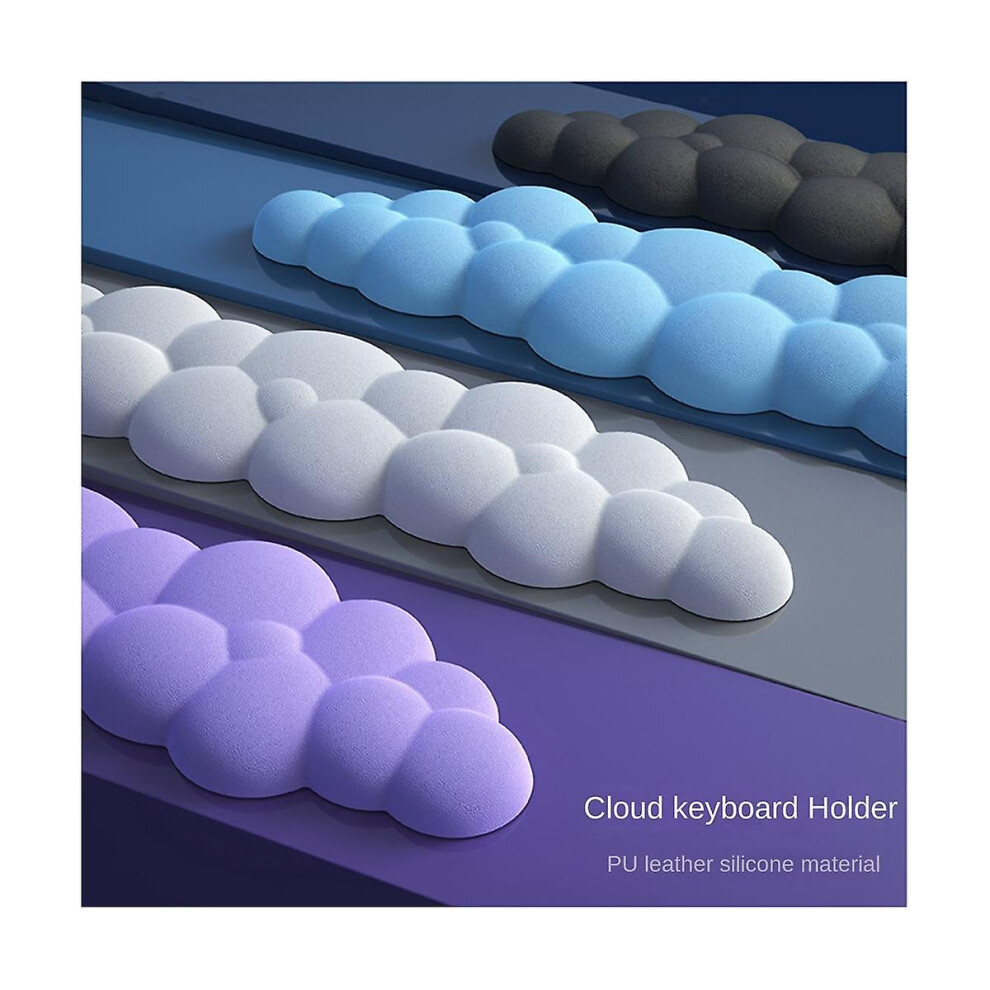 Cloud Keyboard Wrist Rest Soft Leather Memory Foam Wrist Support Cushion For Easy Typing Pain Relie 9033322435923