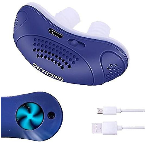 (blue) Electronic Anti Snoring Devices,automatic Snore Stopper