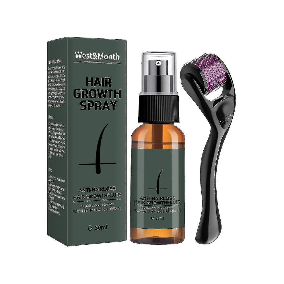 30ml Beard Growth Kit, Beard Kit With Beard Roller Beard Growth Serum Spray, Beard Growth