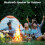 Outdoor Bluetooth Speaker - 2 Pack, Flame Effect, Ipx5 Waterproof, Party Decor 4