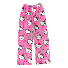 (5, M) Halloween Sanrio Hello Kitty Pajamas Pants Unisex Autumn Winter Warm Flannel Sleepwear Trendy Pumpkin Y2k Cartoon Home Clothes
