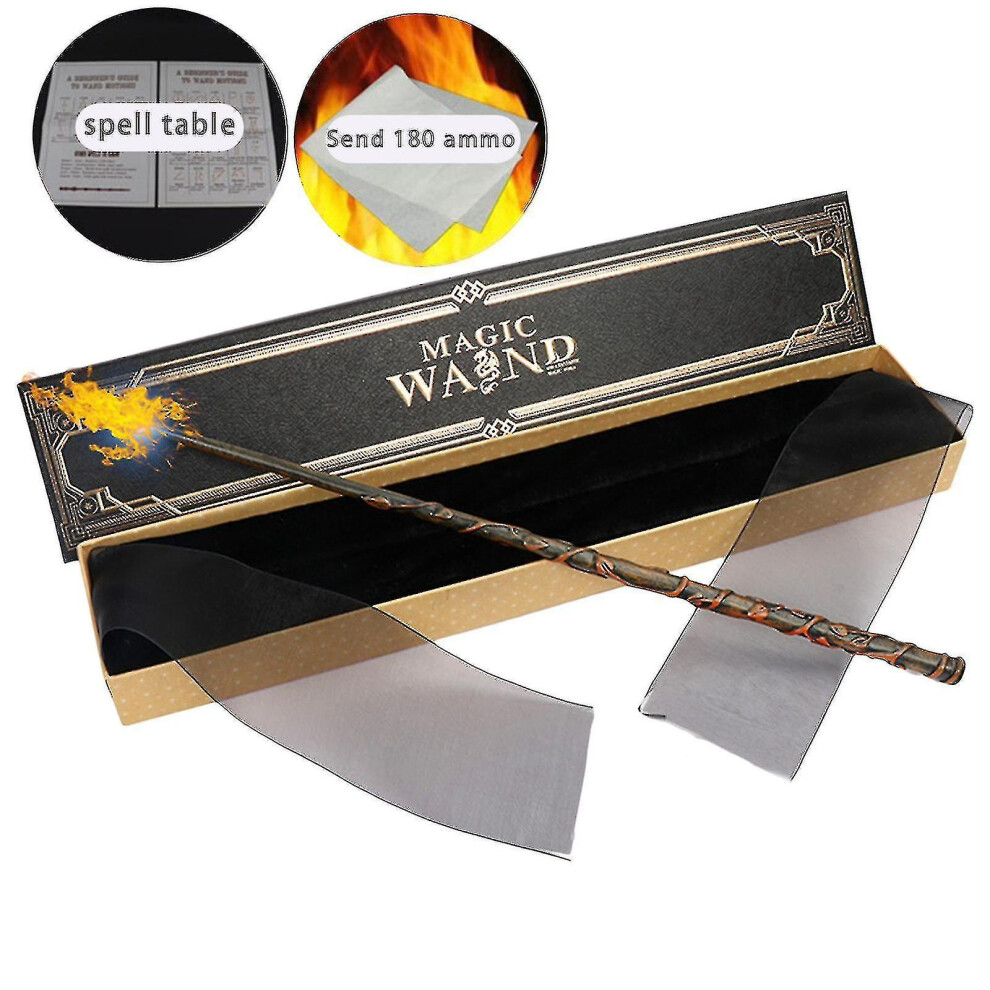 (stijl 3) Harry Potter Magical Fire-breathing Wand Cosplay Dumbledore Hermione Lord Voldemort Snape Fire-breathing Wand Gift