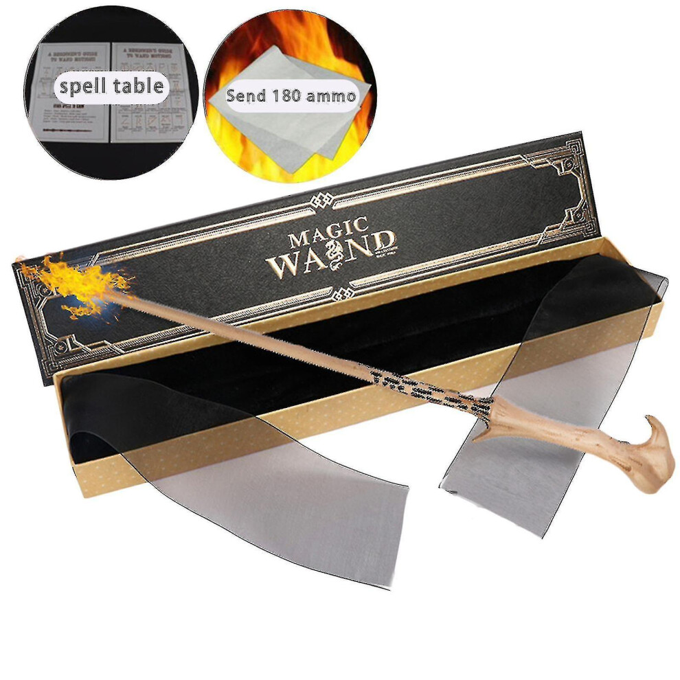 (stijl 4) Harry Potter Magical Fire-breathing Wand Cosplay Dumbledore Hermione Lord Voldemort Snape Fire-breathing Wand Gift