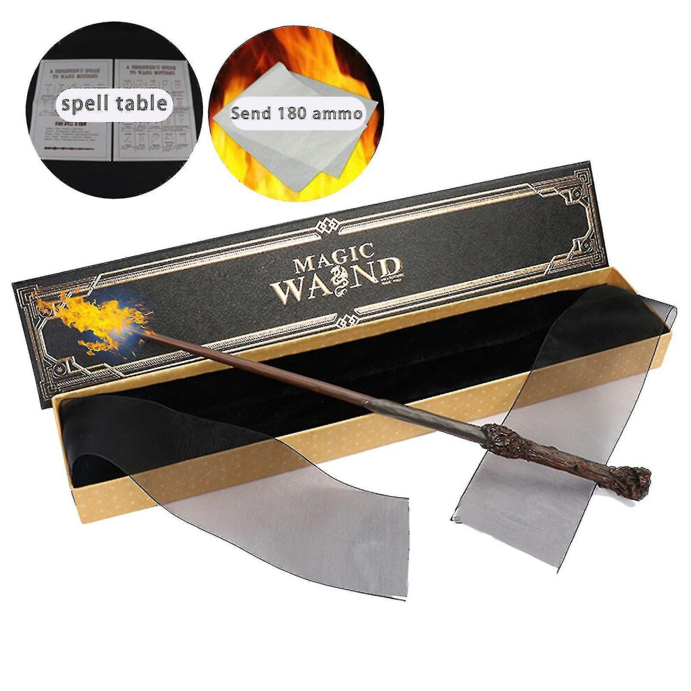 (stijl 1) Harry Potter Magical Fire-breathing Wand Cosplay Dumbledore Hermione Lord Voldemort Snape Fire-breathing Wand Gift