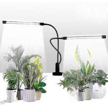 Grow Light,sunlight White 50w 84 Led Dual Head Clip Plant Lights, 4/8/12h Timer
