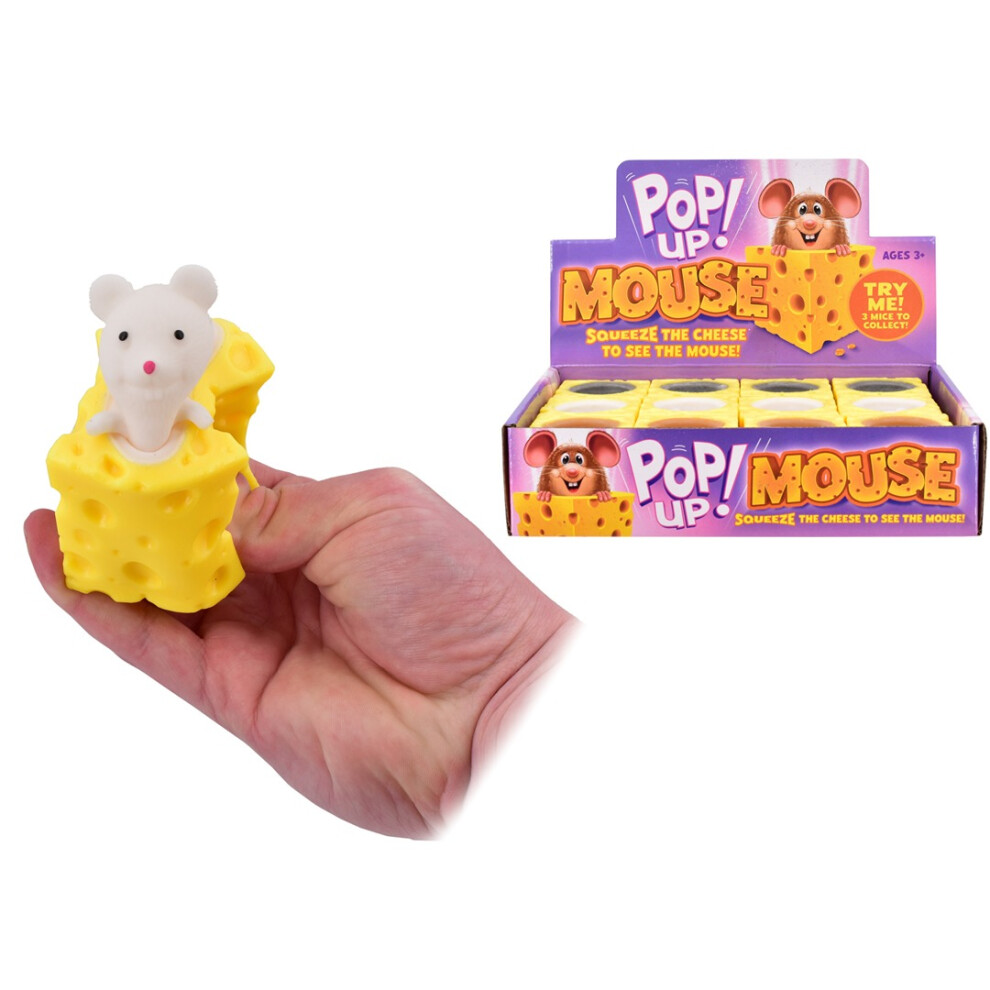 Pop Up Mouse In The Cheese (Colours Vary)