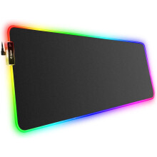 Rgb Large Gaming Mouse Mat, Xxl Mouse Pad 8003004mm, Pc Gaming Accessories Mousepad, Keyboard Desk Mat For Computer Gamer- Black