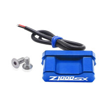 (blue LED lights) For Kawasaki Z1000sx Z 1000 Z1000 Sx 2020-2023 Accessories License Plate Holder Number Plate Frame Led Light Bracket Turn Signal