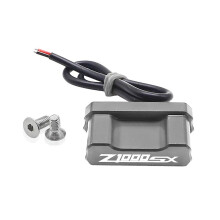 (gray LED lights) For Kawasaki Z1000sx Z 1000 Z1000 Sx 2020-2023 Accessories License Plate Holder Number Plate Frame Led Light Bracket Turn Signal