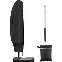 Parasol Cover 3m 4m With Zipper 1.4m Long With Telescopic Rod, 280x30/80/45cm.