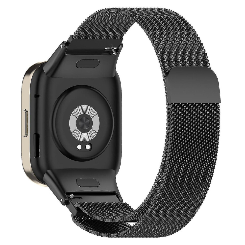 (Black) For Xiaomi Redmi Watch 3/Mi Watch Lite 3 Milanese Metal Mesh Strap Replacement Smart Watch Band Black
