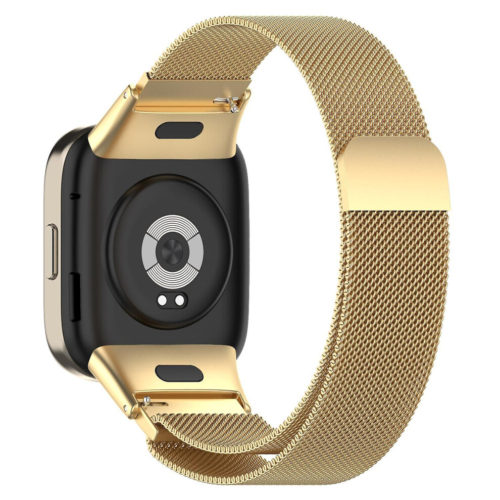 (Gold) For Xiaomi Redmi Watch 3/Mi Watch Lite 3 Milanese Metal Mesh Strap Replacement Smart Watch Band Gold