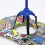 (Blue) Pogo Jumping Ball Balance Board With Handle Explosion Proof Exercise Bouncing Ball 3