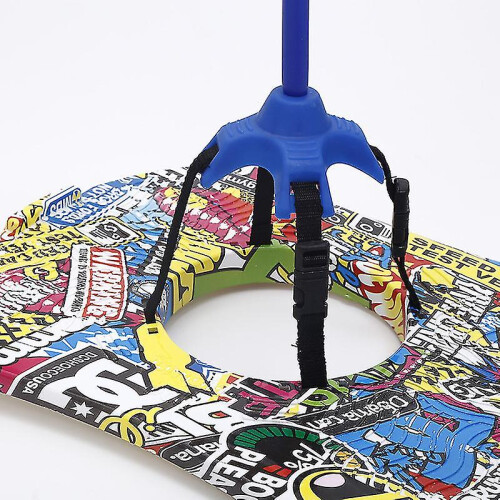 (Blue) Pogo Jumping Ball Balance Board With Handle Explosion Proof Exercise Bouncing Ball 2