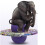 (Purple) Pogo Jumping Ball Balance Board With Handle Explosion Proof Exercise Bouncing Ball 4