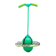 (Green) Pogo Jumping Ball Balance Board With Handle Explosion Proof Exercise Bouncing Ball