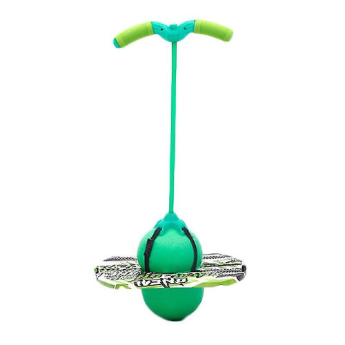 (Green) Pogo Jumping Ball Balance Board With Handle Explosion Proof Exercise Bouncing Ball