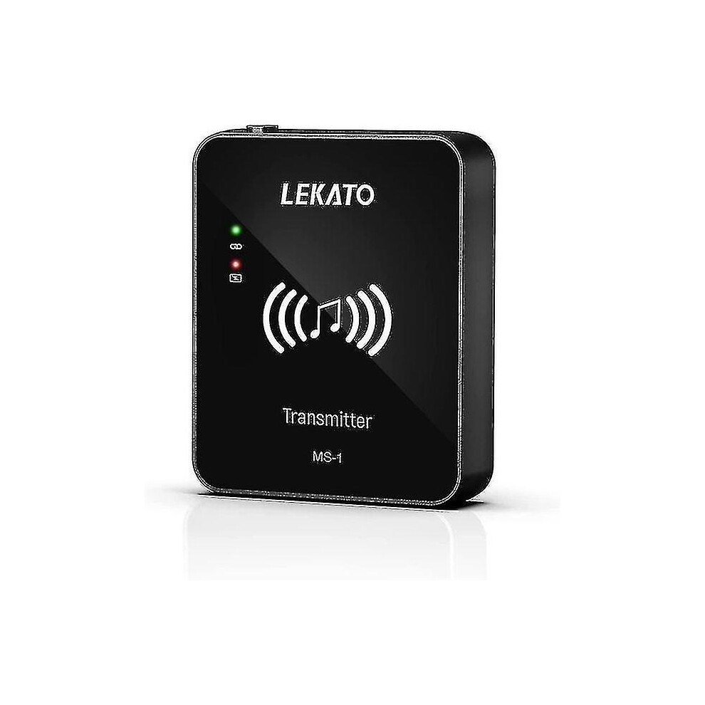(1 transmitter) Lekato Wireless Iem System With Transmitter Receiver Wireless In-ear Monitor System 2.4ghz Automatic For Studio Live (ms-1g)