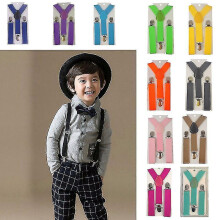 Boys Girls Toddler Children Adjustable Washable Y-braces Elastic Belt Suspenders